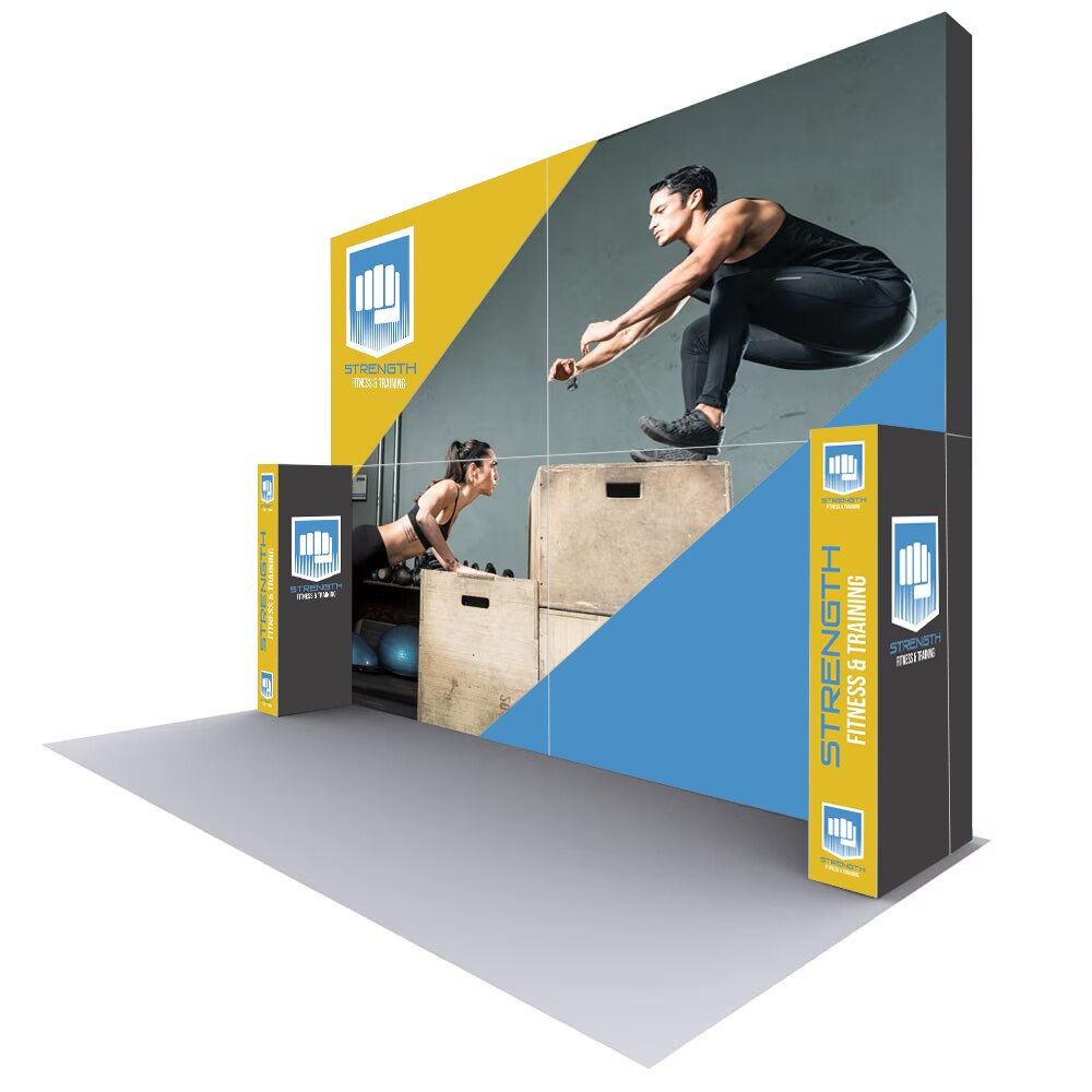 20 x 15 ft. Lumiere Light Wall ® Configuration F Dual Edge Light — Double Sided Graphic Only